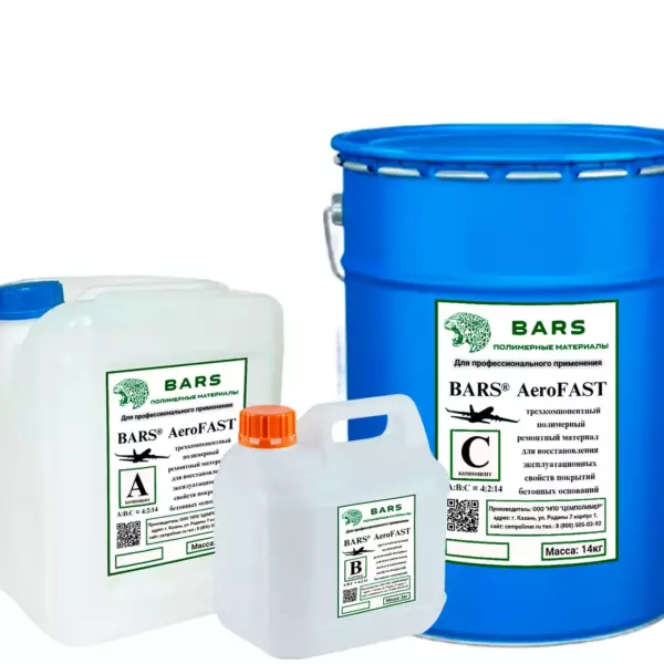 BARS® AeroFAST Полимерный ремонтный материал для восстановления эксплуатационных свойств покрытий бетонных оснований